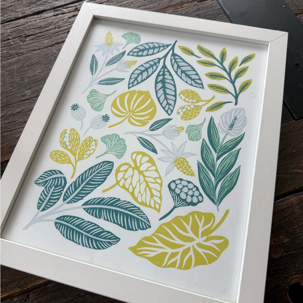 Framed Botanical Leaf Art Print